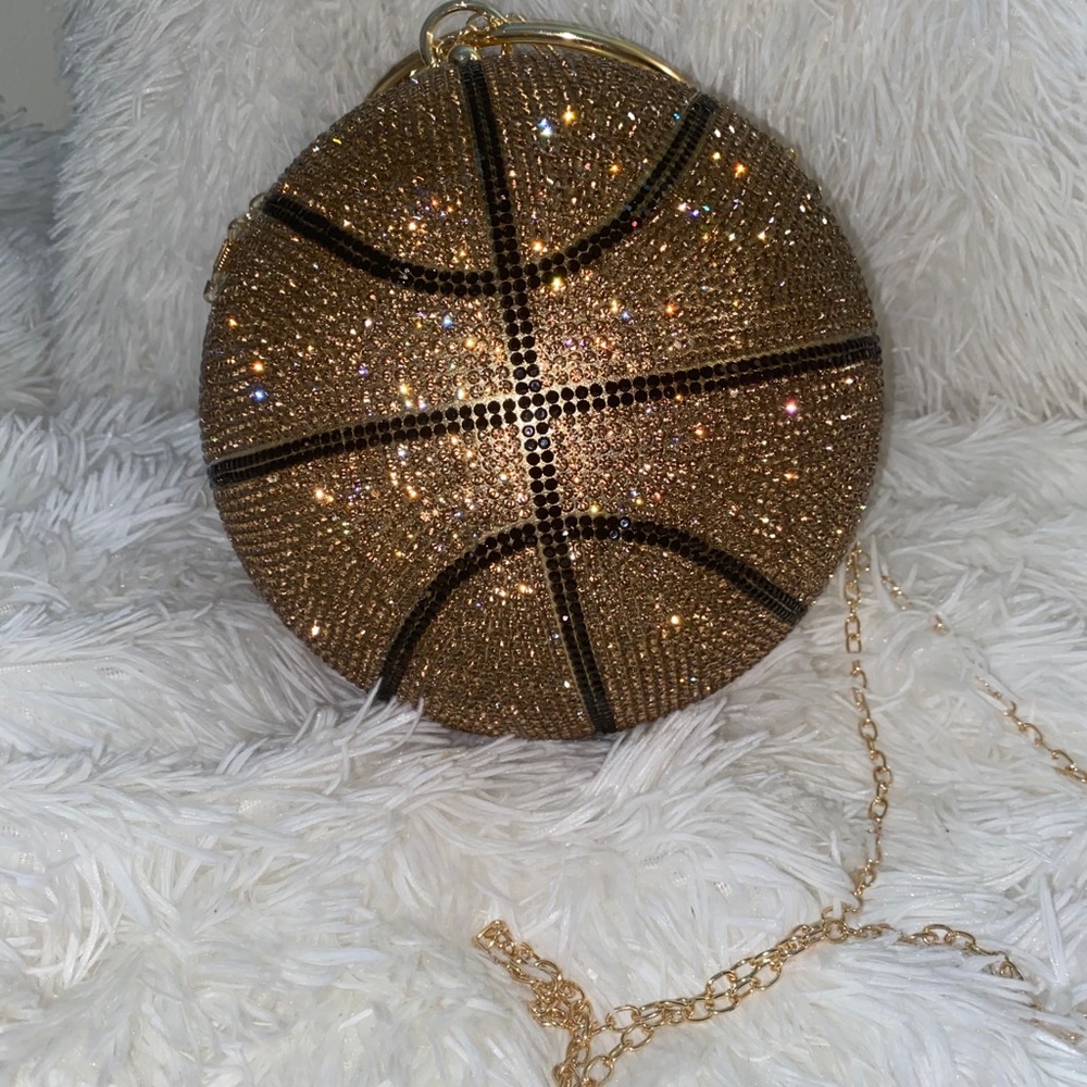 Bedazzled Basketball Purse